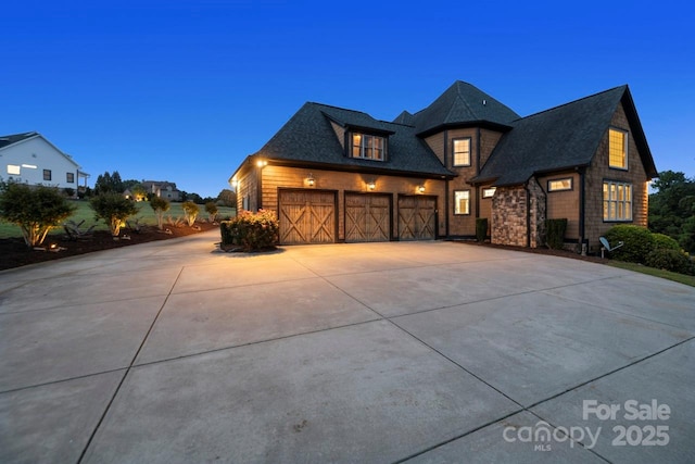 270 Sandhills Ct, Mooresville, NC 28115 - view of front facade with concrete driveway and an attached garage