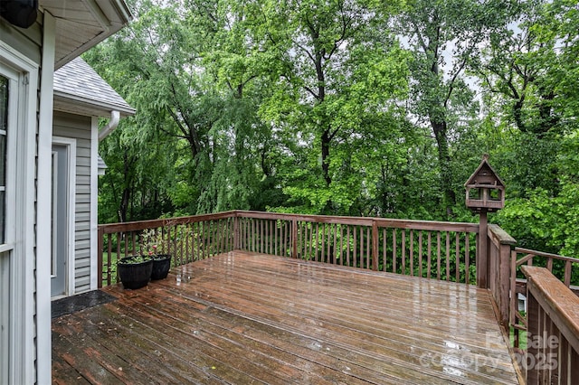 17318 Cambridge Grove Dr, Huntersville, NC 28078 - deck featuring view of scattered trees