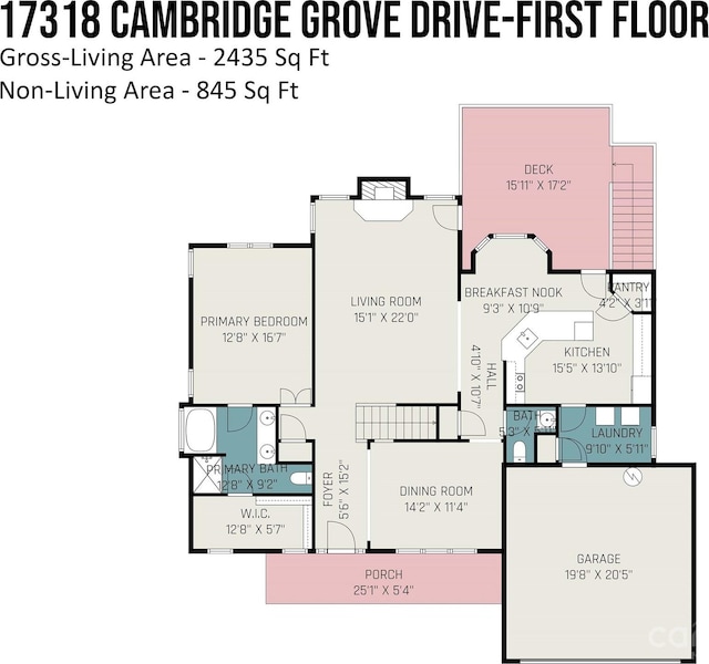 17318 Cambridge Grove Dr, Huntersville, NC 28078 - home floor plan
