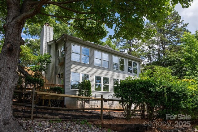 1096 Palmyra Dr, Tega Cay, SC 29708 - rear view of property with a chimney