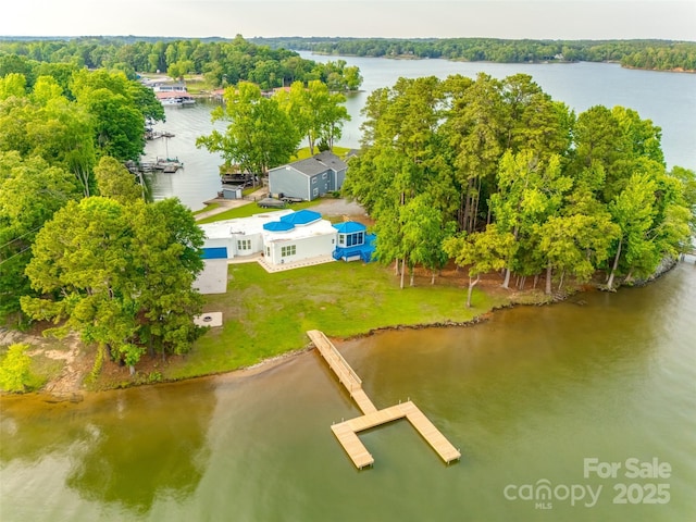 3911 Sandy Point Dr, York, SC 29745 - bird's eye view of a large body of water