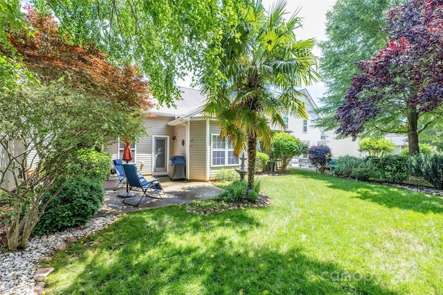 19539 Denae Lynn Dr, Cornelius, NC 28031 - view of green lawn featuring a patio