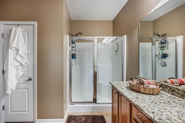 19539 Denae Lynn Dr, Cornelius, NC 28031 - full bath with a shower stall and vanity