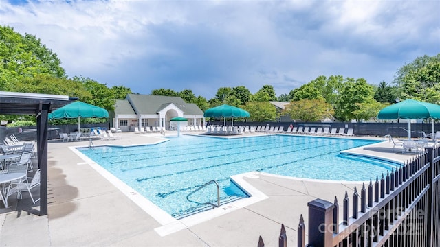 19539 Denae Lynn Dr, Cornelius, NC 28031 - community pool with a patio