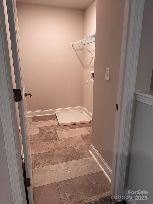 4041 Port Richmond Ave Unit 9, Gastonia, NC 28056 - clothes washing area with baseboards