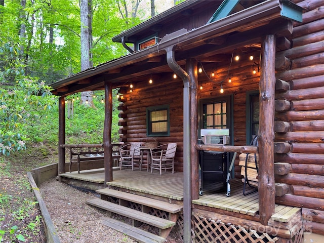 615 Sweetwater Rdg, Burnsville, NC 28714 - view of wooden deck