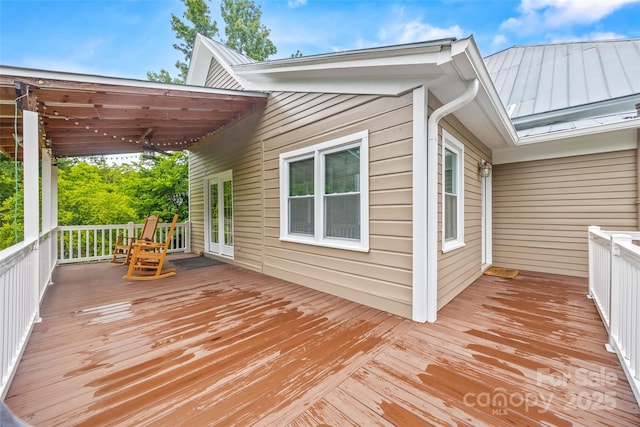 4569 Edgeland Rd, Edgemoor, SC 29712 - view of wooden deck
