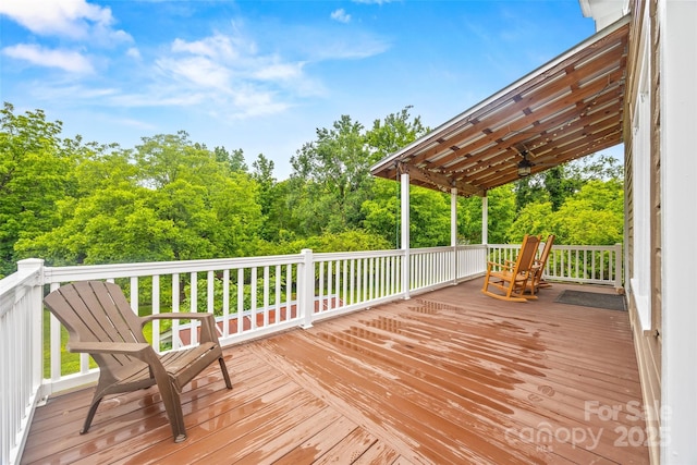 4569 Edgeland Rd, Edgemoor, SC 29712 - view of wooden deck