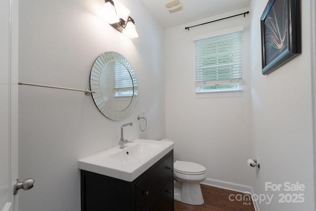 11945 Red Rust Ln, Charlotte, NC 28277 - bathroom with vanity and wood finished floors