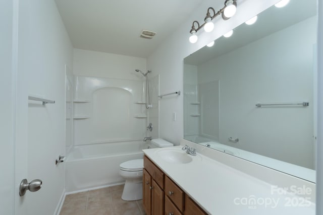11945 Red Rust Ln, Charlotte, NC 28277 - full bathroom with vanity, tile patterned floors, and washtub / shower combination