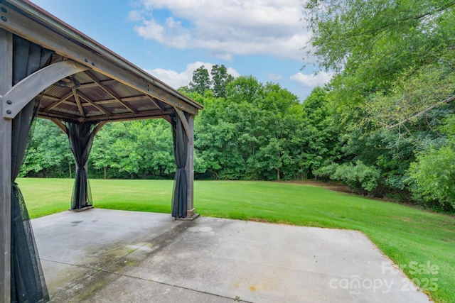 11945 Red Rust Ln, Charlotte, NC 28277 - view of patio / terrace with a gazebo