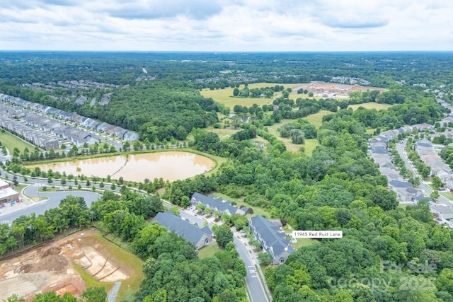 11945 Red Rust Ln, Charlotte, NC 28277 - view of property location featuring a large body of water and a heavily wooded area