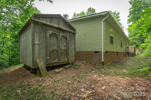 116 Hidden Meadow Dr Unit 17, Candler, NC 28715 - view of shed featuring central air condition unit