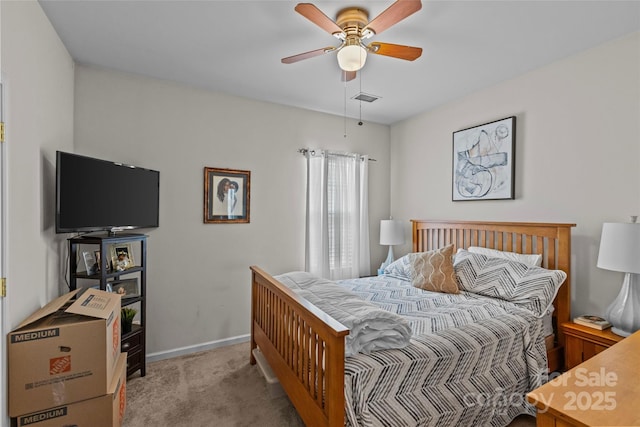 8410 Darcy Hopkins Dr, Charlotte, NC 28277 - bedroom with carpet flooring, baseboards, and a ceiling fan