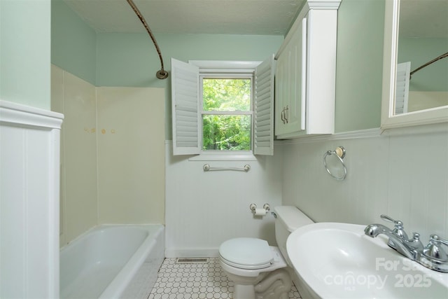 49 Jeffress Ave, Asheville, NC 28803 - bathroom with a sink and shower / bathtub combination