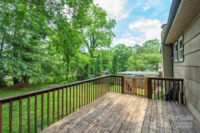 49 Jeffress Ave, Asheville, NC 28803 - deck with a yard