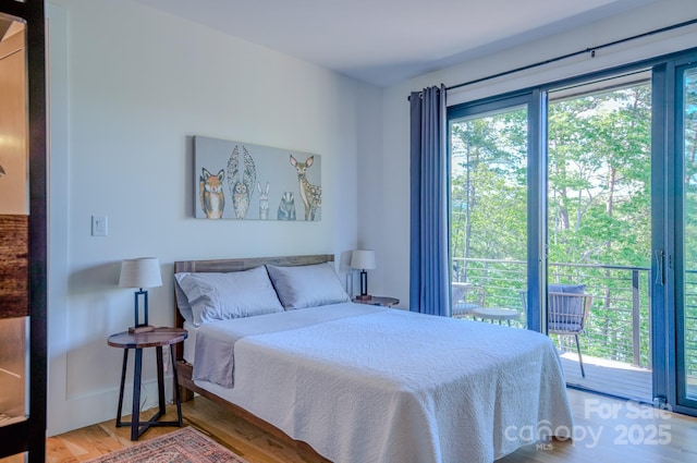223 Linville View Dr, Nebo, NC 28761 - bedroom featuring wood finished floors