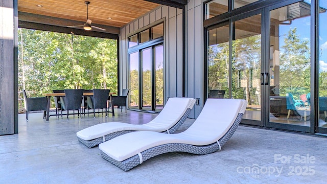 223 Linville View Dr, Nebo, NC 28761 - sunroom / solarium with ceiling fan and plenty of natural light