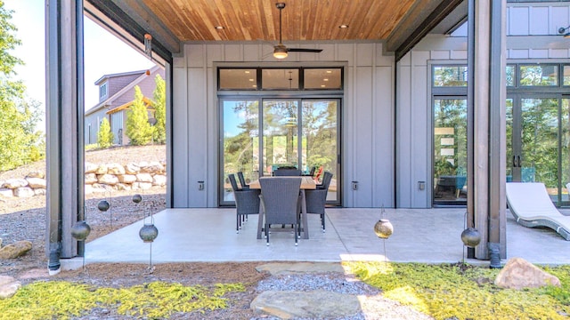 223 Linville View Dr, Nebo, NC 28761 - view of patio / terrace with a ceiling fan