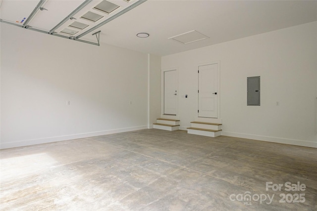 118 W Laurel Ln, Etowah, NC 28729 - garage featuring electric panel and baseboards