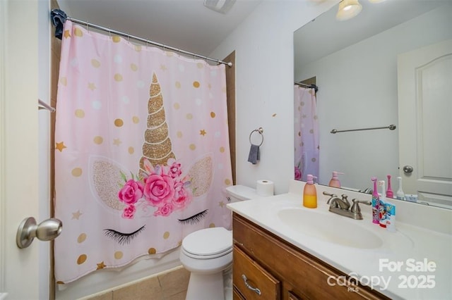 10515 Greenhead View Rd, Charlotte, NC 28262 - bathroom with toilet, tile patterned floors, and vanity