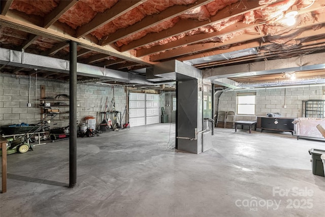 16 Royal Rdg, Clyde, NC 28721 - below grade area with concrete block wall and heating unit