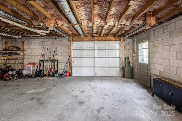 16 Royal Rdg, Clyde, NC 28721 - garage featuring concrete block wall