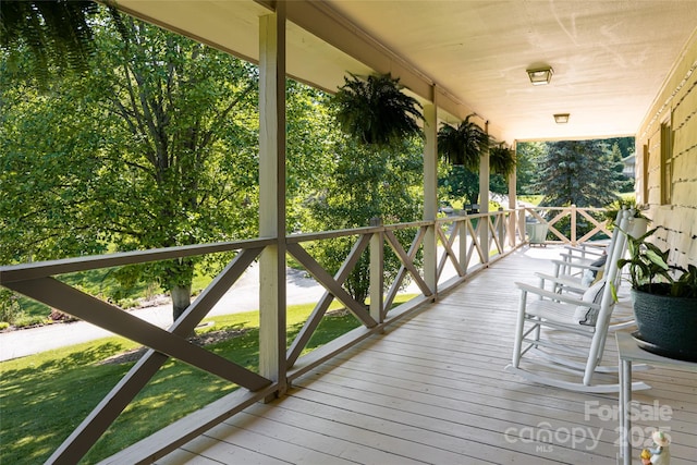 16 Royal Rdg, Clyde, NC 28721 - view of wooden porch