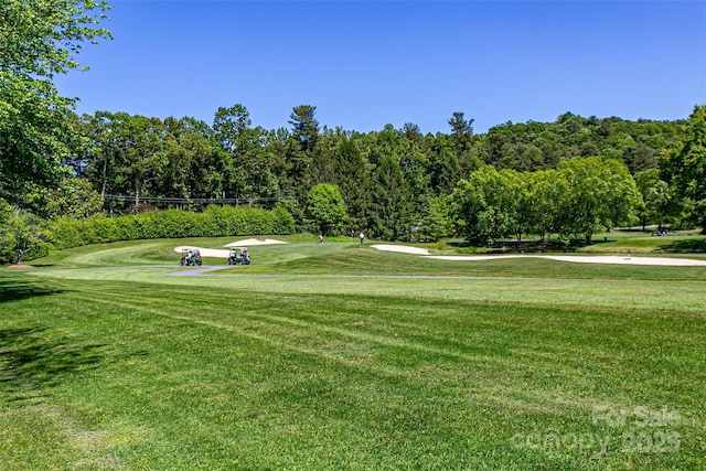200 Maple Hill Dr, Flat Rock, NC 28731 - view of home's community with a lawn and view of golf course