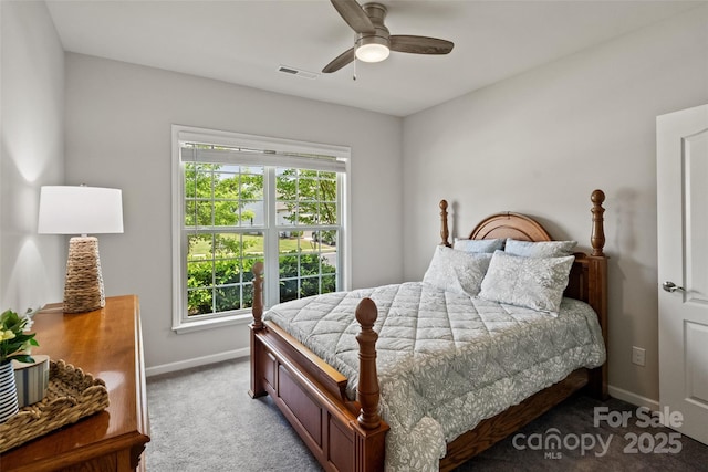 2329 Delaney Dr, Fort Mill, SC 29715 - carpeted bedroom featuring baseboards and a ceiling fan