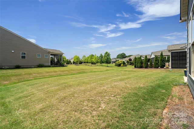 2329 Delaney Dr, Fort Mill, SC 29715 - view of grassy yard with a sunroom