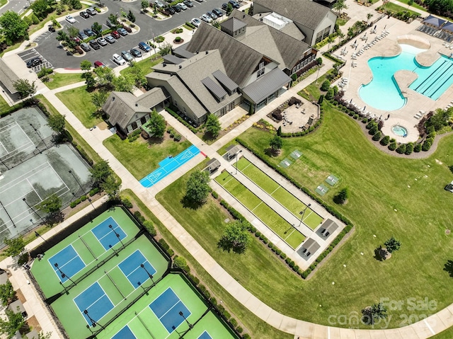 2329 Delaney Dr, Fort Mill, SC 29715 - bird's eye view of a pool area