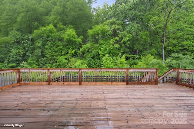 1135 Brook Path Trl, Denver, NC 28037 - wooden terrace featuring a view of trees