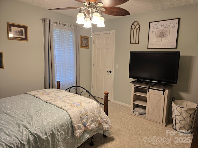 490 Deberry Rd, Mount Gilead, NC 27306 - bedroom featuring light carpet and ceiling fan
