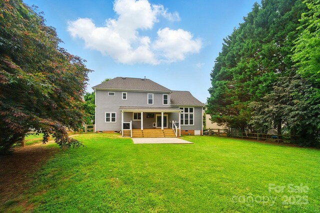 138 Montibello Dr, Mooresville, NC 28117 - rear view of property featuring crawl space, a patio, and a sunroom