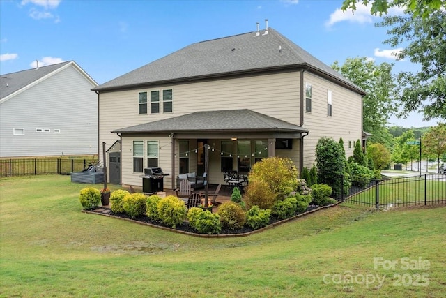 9530 Hightower Oak St, Huntersville, NC 28078 - rear view of house featuring a patio and a shingled roof