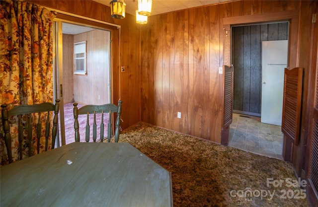 1463 Land St, Lenoir, NC 28645 - dining area featuring wooden walls