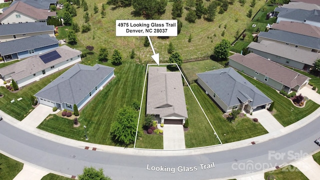 4975 Looking Glass Trl, Denver, NC 28037 - aerial view of property's location with nearby suburban area