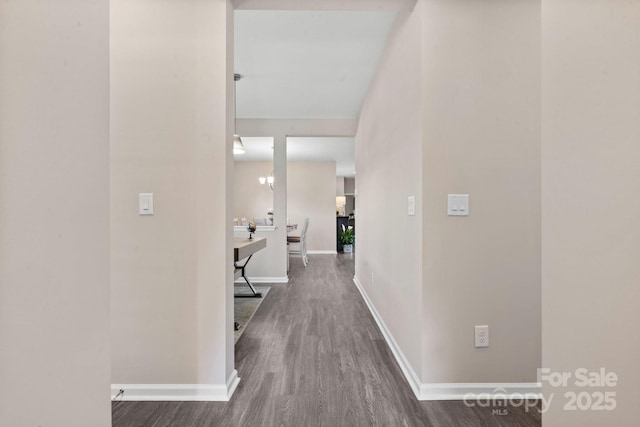 4975 Looking Glass Trl, Denver, NC 28037 - hall featuring wood finished floors and baseboards