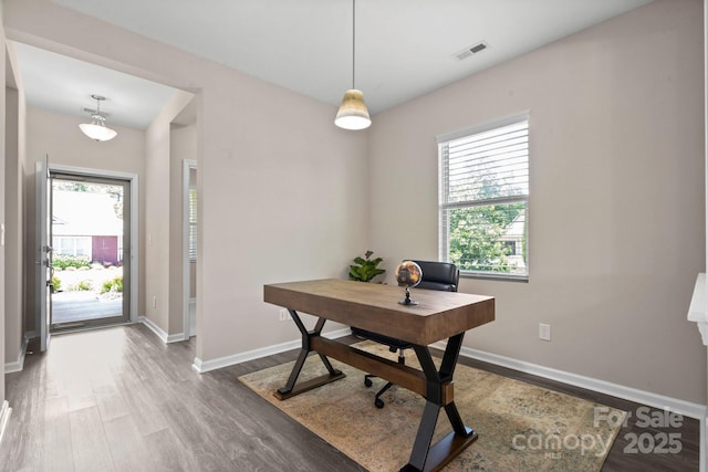 4975 Looking Glass Trl, Denver, NC 28037 - office featuring wood finished floors and baseboards
