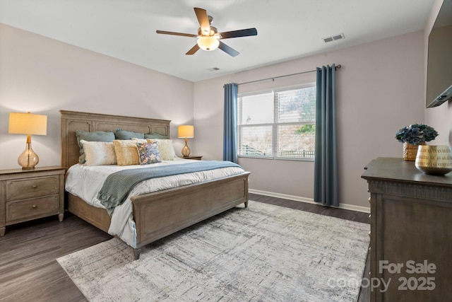 4975 Looking Glass Trl, Denver, NC 28037 - bedroom featuring wood finished floors, baseboards, and a ceiling fan