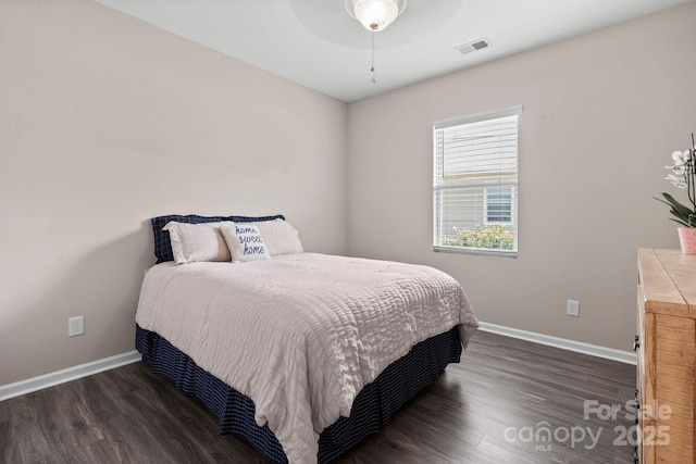 4975 Looking Glass Trl, Denver, NC 28037 - bedroom featuring baseboards, wood finished floors, and ceiling fan