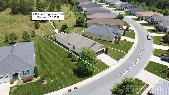 4975 Looking Glass Trl, Denver, NC 28037 - aerial perspective of suburban area