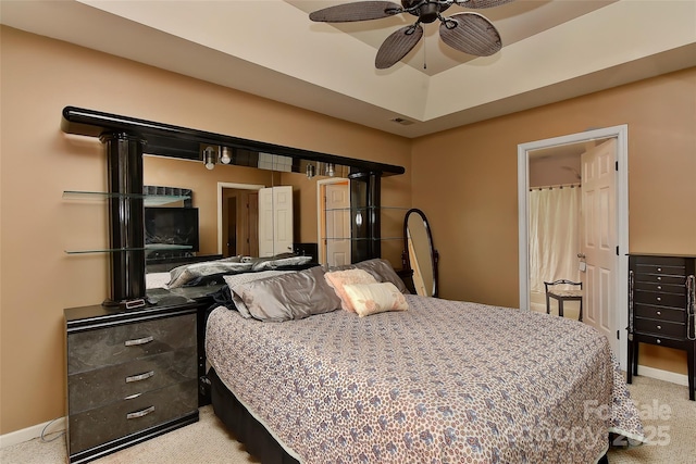 7007 Broad Leaf Ct, Indian Trail, NC 28079 - bedroom with carpet floors, baseboards, and a ceiling fan
