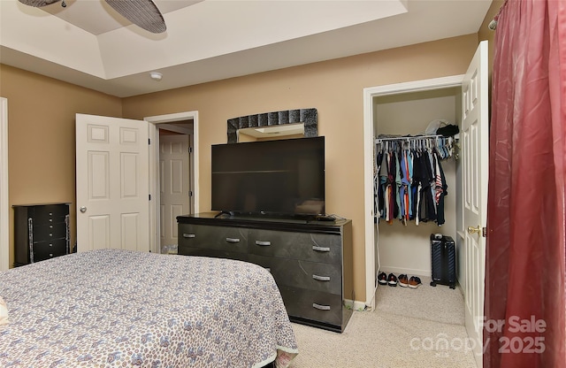7007 Broad Leaf Ct, Indian Trail, NC 28079 - bedroom featuring light carpet, baseboards, a closet, and a spacious closet