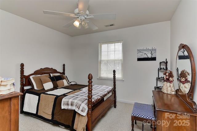 7007 Broad Leaf Ct, Indian Trail, NC 28079 - bedroom featuring light carpet, baseboards, and a ceiling fan