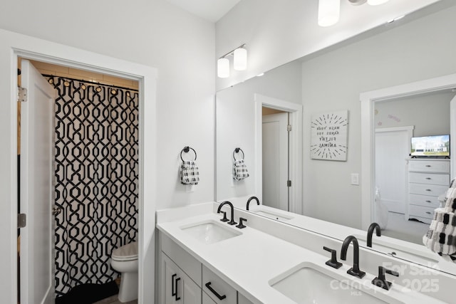4530 Tournette Dr Unit 18, Indian Land, SC 29707 - full bathroom featuring double vanity and toilet