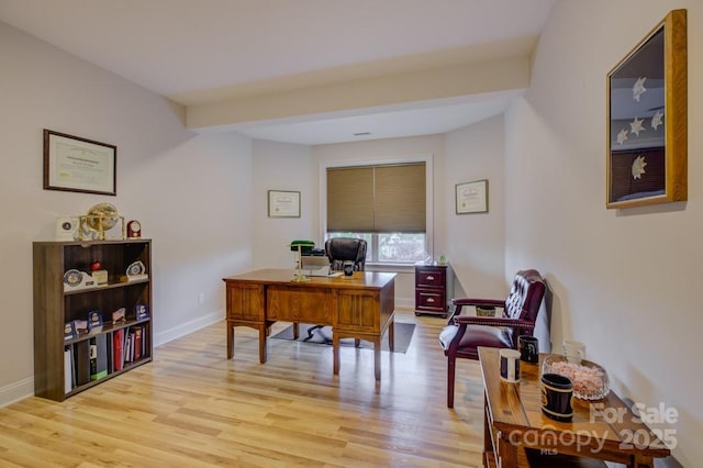 14503 Crest Ct, Charlotte, NC 28278 - office featuring light wood-type flooring and baseboards
