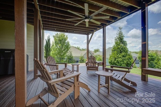14503 Crest Ct, Charlotte, NC 28278 - view of wooden terrace