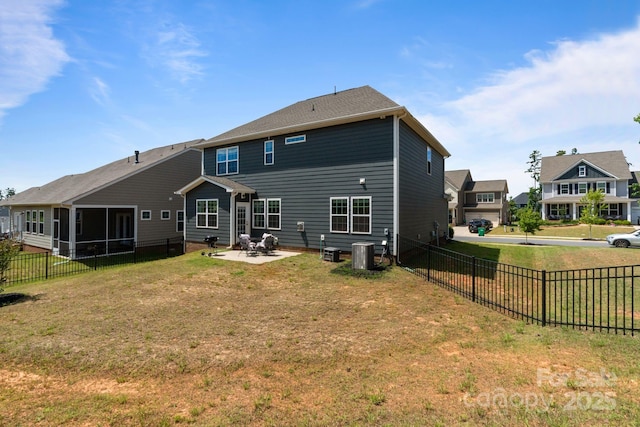1001 Linn Cv, Waxhaw, NC 28173 - back of house featuring a patio and central AC unit